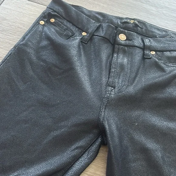 7 For All Mankind Black Skinny Jeans - Picture 2 of 5